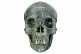 Realistic, Shimmering Labradorite Skull - Madagascar #382024-1
